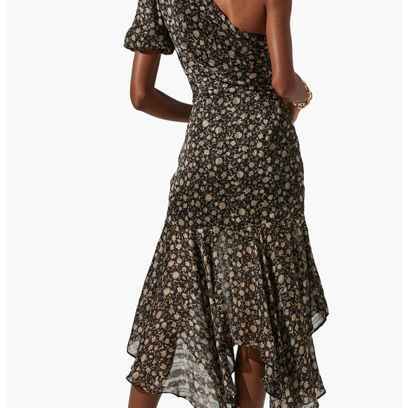 Santorini Floral One Shoulder Dress ASTR the Label Size Small - Picture 3 of 5